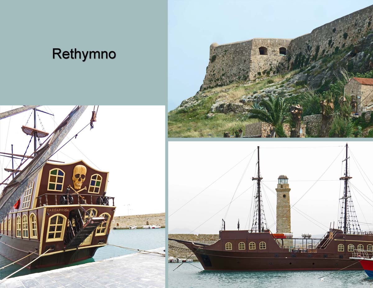 The castle overlooking the harbor in Rethymno