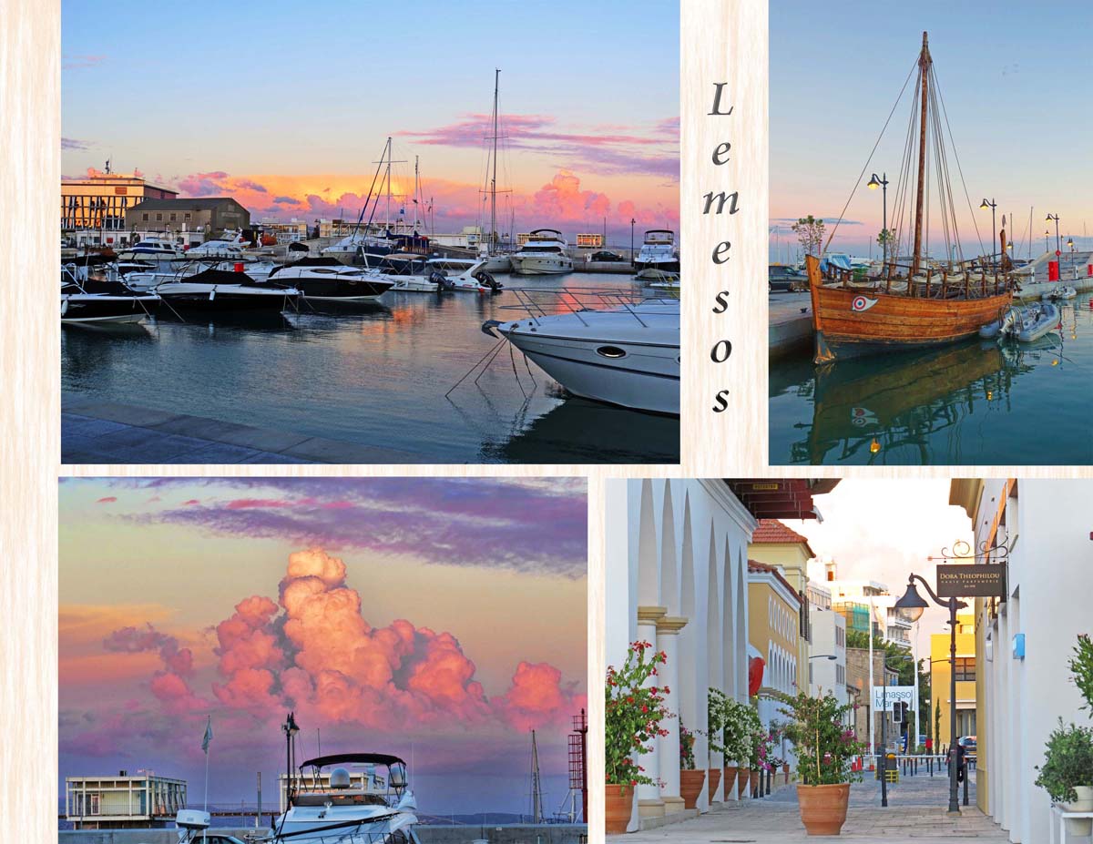 Lemesos, one of the six cities of Cyprus. Views of the marina.