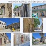 Abandoned buildings along the green line